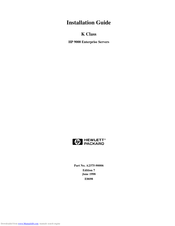 HP 9000/K270 Installation Manual