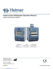 Helmer HB105 D Operation Manual
