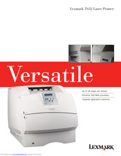 Lexmark T632dtnf Quick Manual