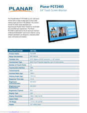 Planar Helium PCT2485 Specification