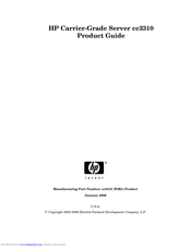 HP Carrier-grade cc3300 Product Manual