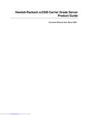 HP Carrier-grade cc3300 Product Manual