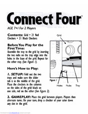 Milton Bradley Connect Four Travel Instructions