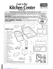 Playskool Cook 'n Play Kitchen Center Instructions