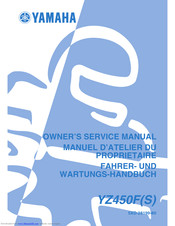 YAMAHA YZ450F(S) Owner's Service Manual