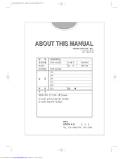 DAEWOO KOR-6L253S Operating Instructions & Cook Book