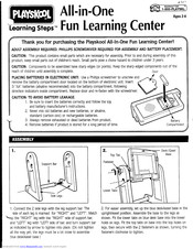 Playskool All-in-One Fun Learning Center Instructions