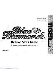 Tiger Electronics Blue Diamonds 76-081 Instructions Manual