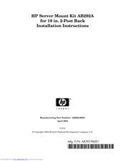 HP AB292A Installation Instructions Manual