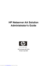 HP Netserver AA Solution Administrator's Manual