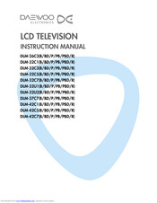Daewoo DLM-37C7 Series Instruction Manual