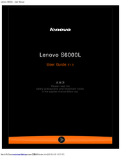 Lenovo IdeaTab S6000L User Manual