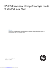 Hp 3PAR StoreServ 7200 2-node Manual