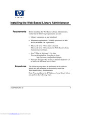 HP Web-Based Library Administrator Manual