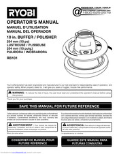 Ryobi RB101 Operator's Manual
