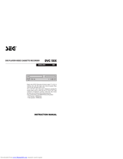 SEG DVC 58X Instruction Manual