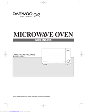 DAEWOO KOR-1N1A9A Operating Instructions & Cook Book