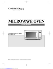 DAEWOO KOR-1A9H9A Operating Instructions & Cook Book