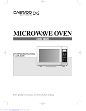 DAEWOO KOR-1B5H Operating Instructions & Cook Book