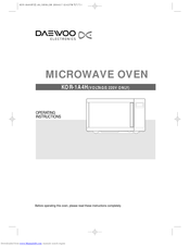 DAEWOO KOR-1A4H Operating Instructions Manual