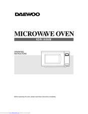 DAEWOO KOR-1A0AM Operating Instructions Manual