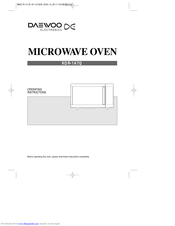 DAEWOO KOR-1A7Q Operating Instructions Manual