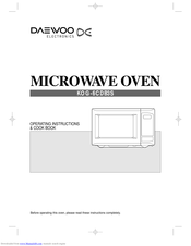 DAEWOO KOG-6CDB3S Operating Instructions & Cook Book