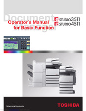 Toshiba e-STUDIO3511 Operator's Manual