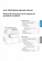 Brother Cover Stitch Operation Manual