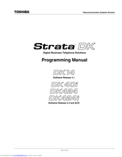Toshiba Strata DK424i Programming Manual