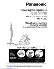 Panasonic MC-CL933 Operating Instructions Manual