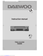 DAEWOO SQ200K Instruction Manual