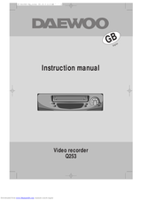 DAEWOO Q253 Instruction Manual