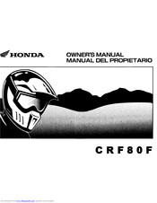 HONDA 2007 CRF80F Owner's Manual