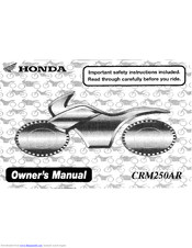 HONDA CRM250AR Owner's Manual