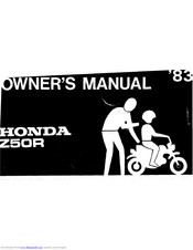 HONDA 1983 Z50R Owner's Manual