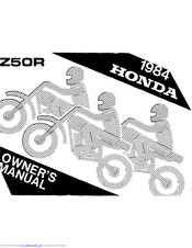 HONDA 1984 Z50R Owner's Manual