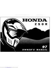 HONDA Z50R Owner's Manual