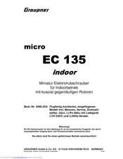 GRAUPNER MICRO EC 135 indoor Instruction Manual