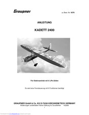 GRAUPNER KADETT 2400 9376 Instructions Manual