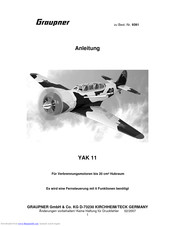 GRAUPNER YAK 11 Instructions Manual