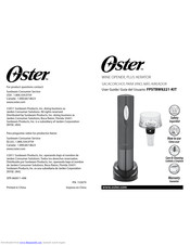Oster Metallic Red Electric Wine Opener plus Wine Aerator Instruction Manual