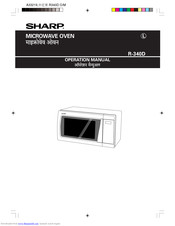 Sharp R-340D Operation Manual