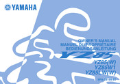 YAMAHA YZ85W1 Owner's Manual