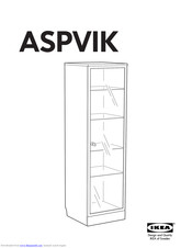 IKEA ASPVIK GLASS-DOOR CABINET 20X69