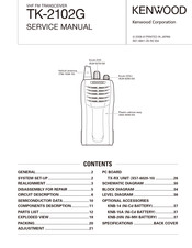 Kenwood TK-2102G Service Manual