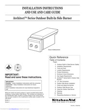 KitchenAid KSBN220SSS Installation Instructions And Use And Care Manual