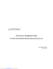 Lantronix EPS4-100 Installation Manual