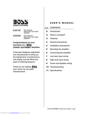 Boss Audio Systems CXX152 User Manual