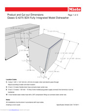 Miele Classic G 4275 SCVi Product Dimensions